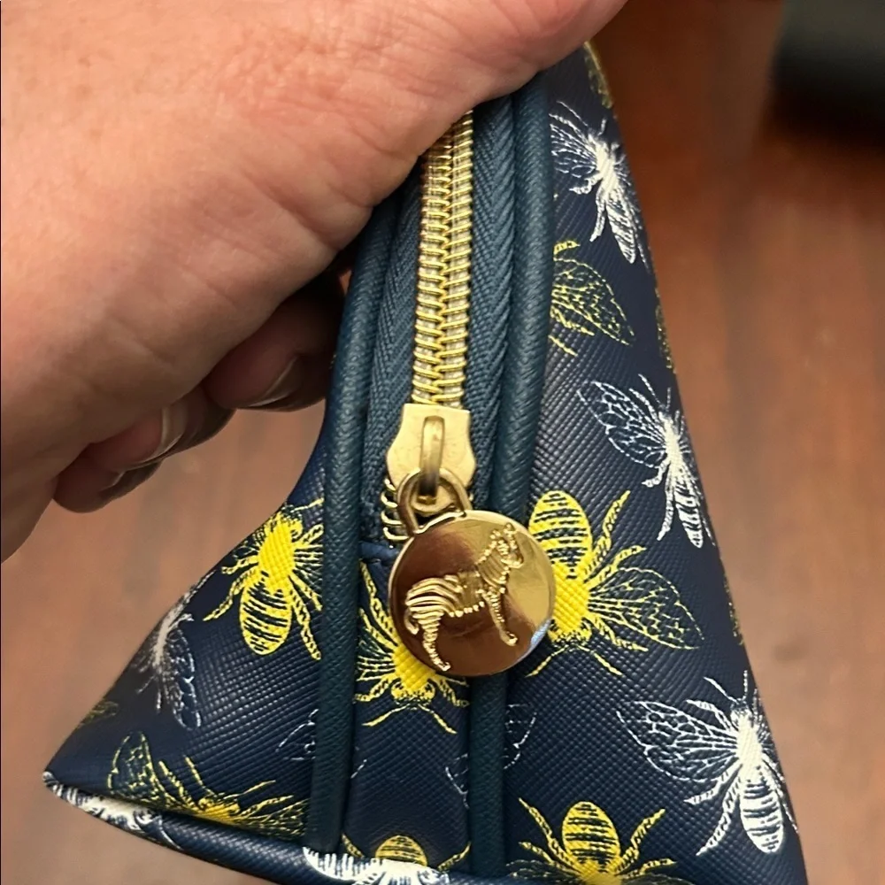 Dabney Lee Bee Pattern Cosmetic Bag OS NWOT